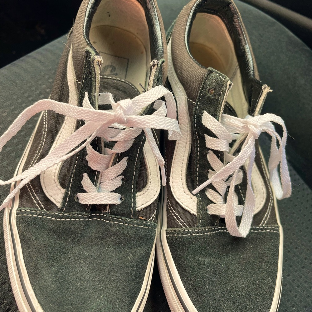 Vans Gray and White Women's Sneakers